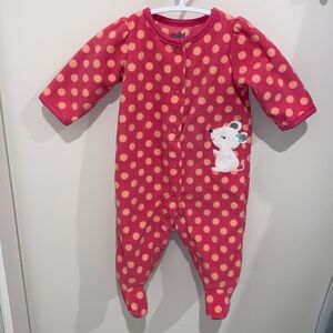 Carter’s 0-3 months pajama pink dotted